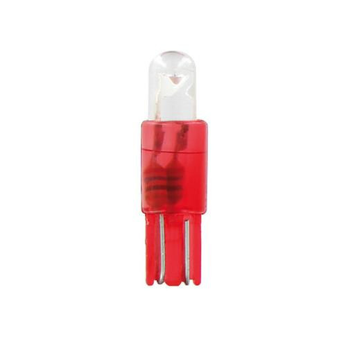 Lampa 12V (T5) LED dióda, piros színű, - párban