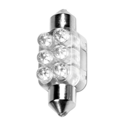 Lampa 12V 35mm szofita (SV8,5-8) 6 LED-es, fehér színű