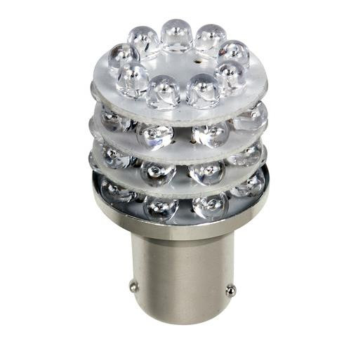 Lampa 12V BA15d (P21W), piros színű