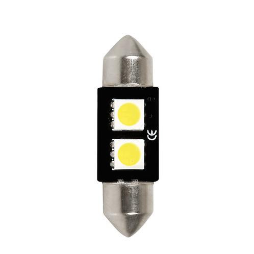 Lampa 12V SV8,5-8 (C5W) 10x36mm 2 SMD, fehér színű,