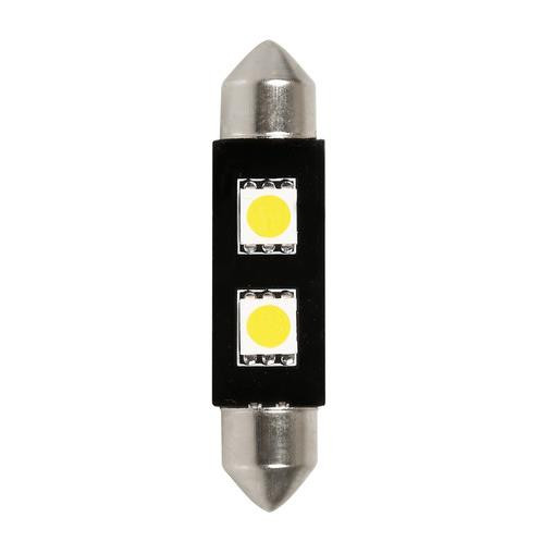 Lampa 12V SV8,5-8 sofita, 10x42mm 2 SMD, fehér színű,