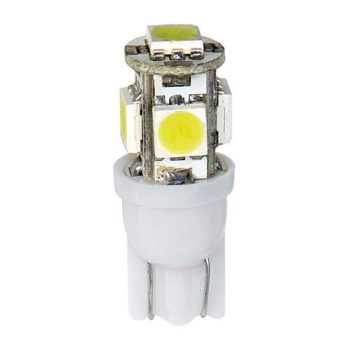 Lampa 12V T10 5 SMD, fehér színű, - párban