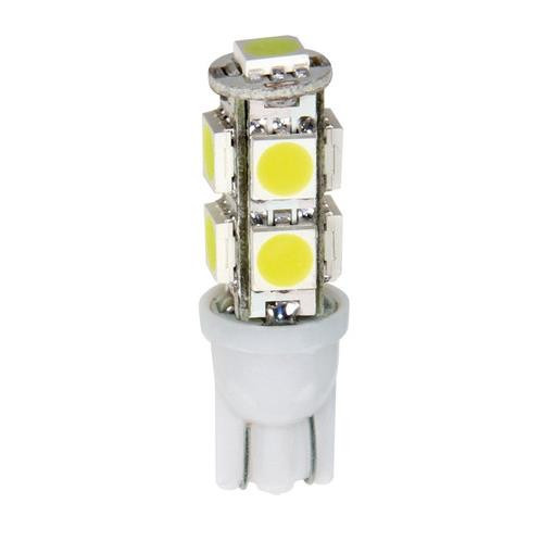 Lampa 12V T10 9 SMD, fehér színű, - párban