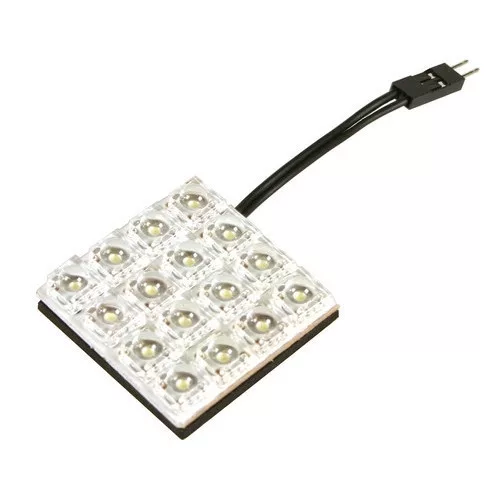 Lampa 12V SMD 16 LEd panael, 35x35mm, kék színű