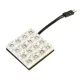 Lampa 12V SMD 16 LEd panael, 35x35mm, kék színű