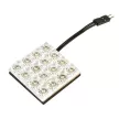 Lampa 12V SMD 16 LEd panael, 35x35mm, kék színű