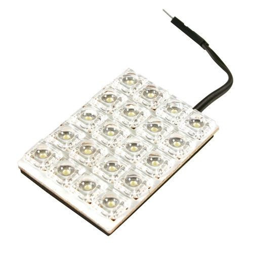 Lampa 12V SMD 20 LED panael, 35x50mm,piros színű 12V