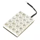 Lampa 12V SMD 20 LED panael, 35x50mm,piros színű 12V