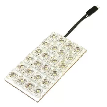 Lampa 12V SMD 24 LEd panael, 35x65mm, piros színű