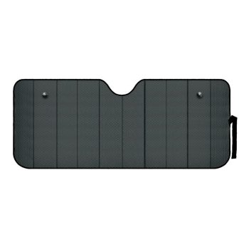 Alu napvédő előre - matt fekete - M - 61x147cm