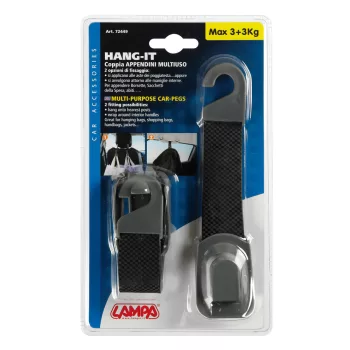   Lampa Hang-It multi tartó - fejtámlára és kapaszkódóra - 2db