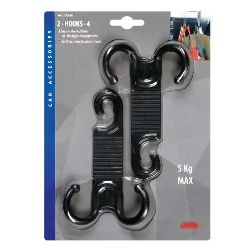 Multi tartó fejtámlára - 2 kampóval