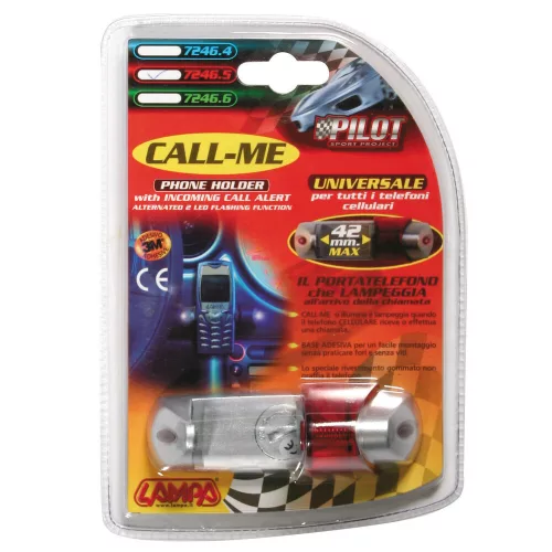 Lampa Call-Me Telefontartó - öntapadós - Hívásjelzővel - piros