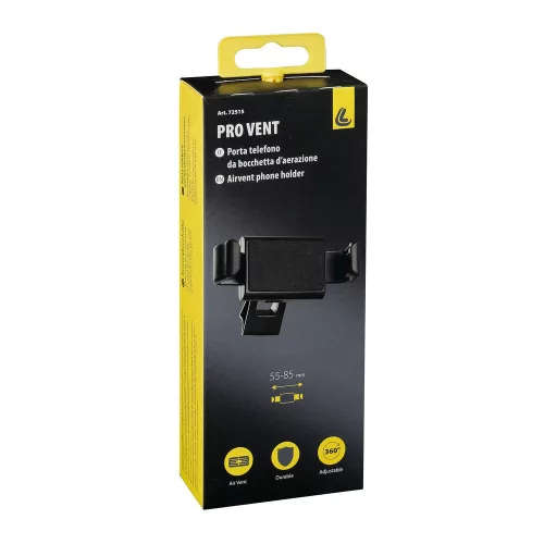 PRO-VENT 1 univerzális telefontartó szellőzőrácsra - max 85mm mobilokhoz
