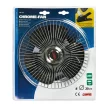 Lampa 12V oszcilláló ventilátor, csíptetős - 20cm - króm