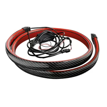   Lampa karbon mintájú hátsó spoiler LED világítással - 120cm 12V