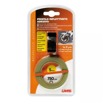   Lampa fényvisszaverő dekorcsík motorkerékpár felnire - sárga (Amber)