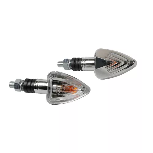 Lampa FOCAL motoros index - króm – HY21W - párban