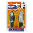 Lampa Twist LED motorkerékpáros index – karbon - párban