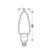 Lampa Arrow LED motorkerékpáros index – fekete - párban