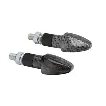 Lampa Atom LED motorkerékpáros index – Karbon - párban