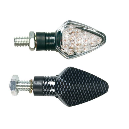 Lampa Penta LED motorkerékpáros index  – karbon - párban