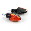 Lampa Arrow LED motorkerékpáros index – sárga, karbon - párban