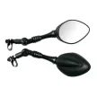 Lampa „T-Logic” motorkerékpáros visszapillantó tükör – fekete - párban
