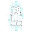 Lampa Xtreme motorkerékpár rendszám tartó - Fekete
