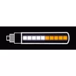 Lampa Power View LED motorkerékpáros multi funkció index előre – karbon - párban