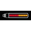 Lampa Power View LED motorkerékpáros multi funkció index hátra – karbon - párban