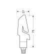 Lampa KAP LED motorkerékpáros index – fekete - párban