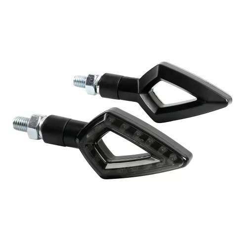 Lampa KIER LED motorkerékpáros index  – fekete - párban