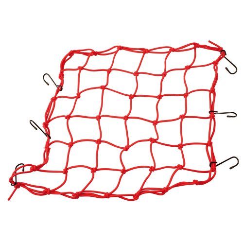 LAMPA "Spider" elasztikus csomagleszorító háló - 42x42cm - piros