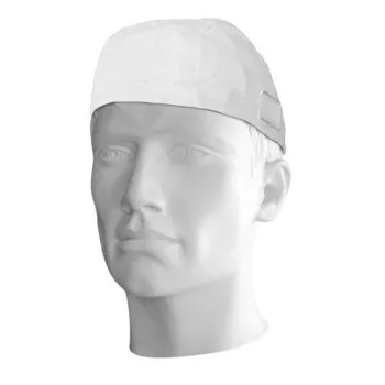 LAMPA Motorkerékpáros pamut sapka bukósisakhoz – fehér