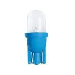   Lampa 12V T10 (domború) 1 LED dióda, kék színű, - párban