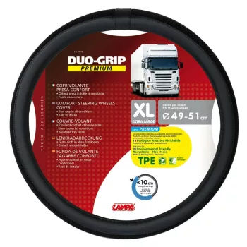   Lampa Duo-Grip TGK műbőr kormányvédő - fekete - XL - 49-51cm