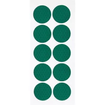 Fényvisszaverő matrica - zöld - 10db