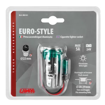 Szivargyújtó aljzat - 24V