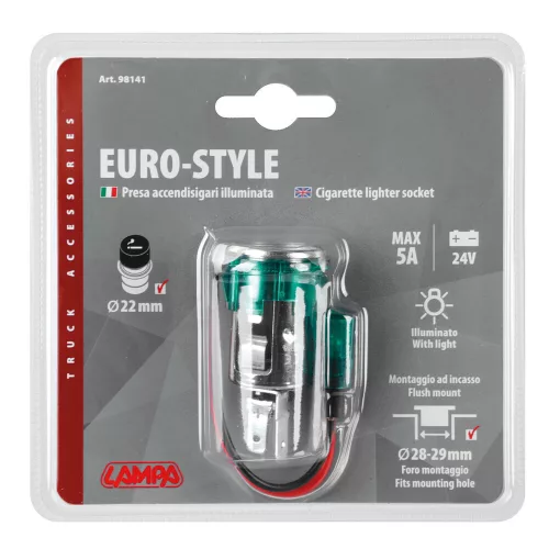 Szivargyújtó aljzat - 24V