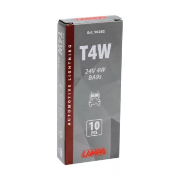 Lampa T4W BA9S halogén izzó - 24V/4W - 1db