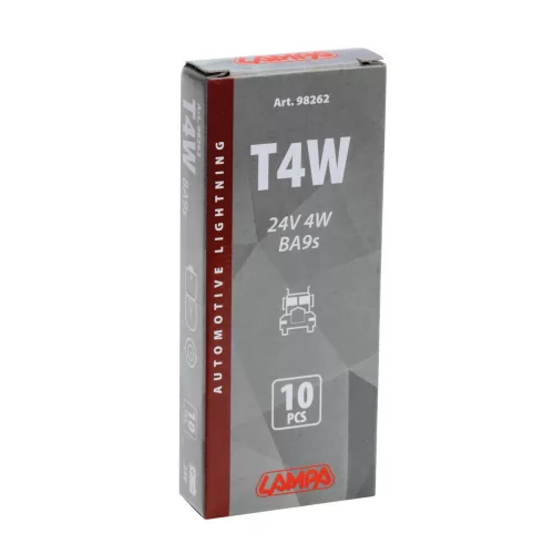 Lampa T4W BA9S halogén izzó - 24V/4W - 1db
