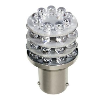 Lampa 24V BAU15S 36 LED dióda, sárga színű