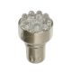 Lampa 24V BAY15D (P21/5W) 12 LED dióda, fehér színű