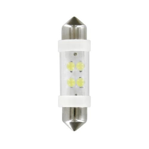 Lampa 24V 38mm szofita (SV8,5-8) 4 LED, fehér színű - párban