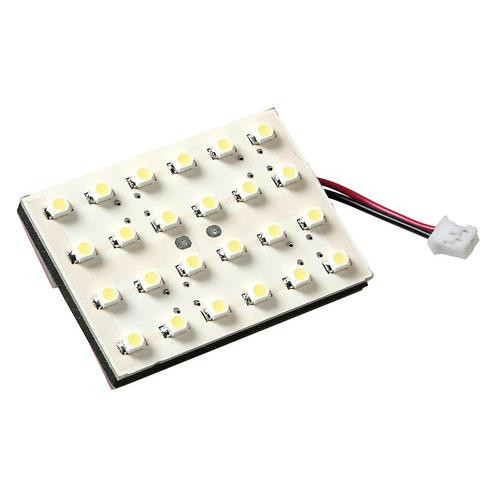 Lampa 24V SMD 24 LED panael, 35x50mm, piros színű