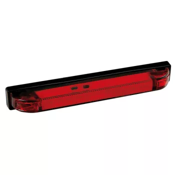   12 LED-es külső világítás - 155X12mm - 24V - piros - PR6