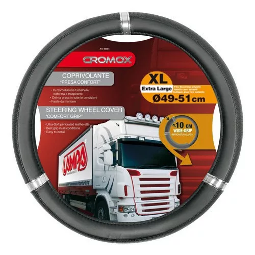 Lampa Kormányvédő Cromox, 49-51cm - fekete-ezüst