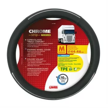 Lampa Kormányvédő Crome Strip, 44-46cm - fekete-ezüst