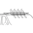 NORDRIVE K-11 légterelő spoiler Kargo rúdhoz - fekete - 95cm
